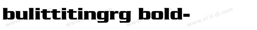 bulittitingrg bold字体转换
